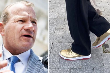 GOP Lawmaker Accused of 'Stolen Valor' Swaps Fake Special Forces Pin For Trump Gold Sneakers