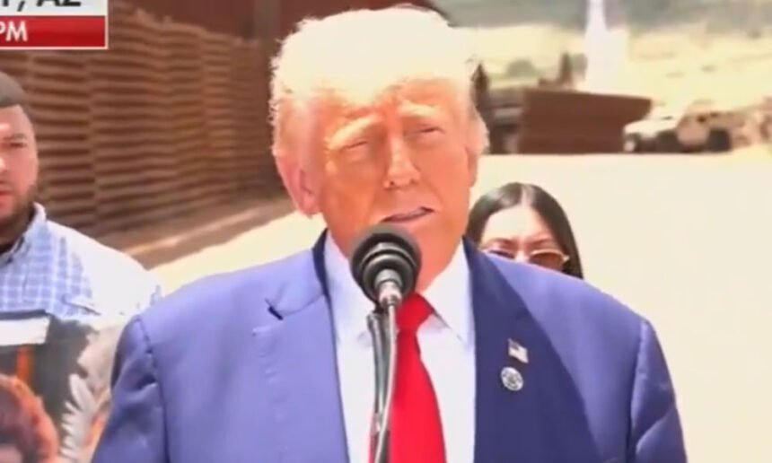 Trump Goes To The Border, Immediately Cries Foul About Biden's Exit From Presidential Race: 'It’s a Very Sad Time'