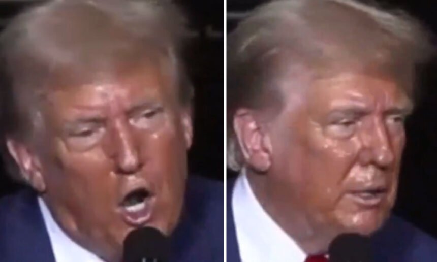 'What Color Is He Now?': Trump’s ‘New Hue,’ Excessive Sweating, and ‘Dripping Bronzer’ Spark Drug Rumors at Michigan Rally