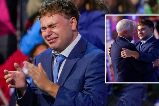 ‘That’s My Dad’: Gus Walz Captures The Hearts of Viewers With Emotional Reaction to His Father’s DNC Acceptance Speech