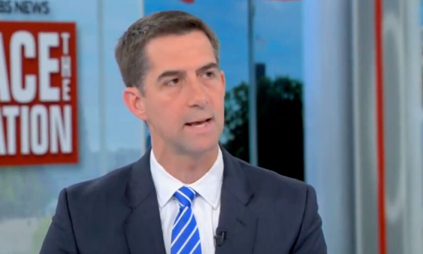 Tom Cotton Ramps Up Fear Mongering, Calls Kamala Harris 'Ayatollah's Handpicked Candidate' In Wild Interview