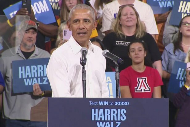 Obama Warns of an 'Older, Loonier Donald Trump' While Blasting His 'Arrogance' and 'Incompetence' at Campaign Rally in Arizona