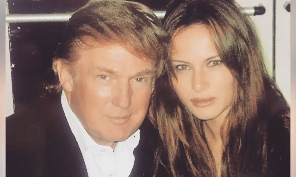 Former President Donald Trump and former first lady Melania Trump on their first date.