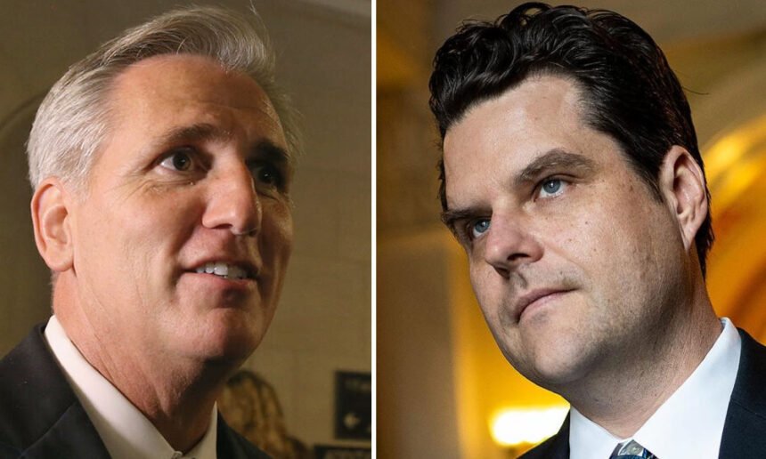 Kevin McCarthy Takes Brutal Swipe at Matt Gaetz Over Failed AG Bid: 'Young Girls Need Justice'