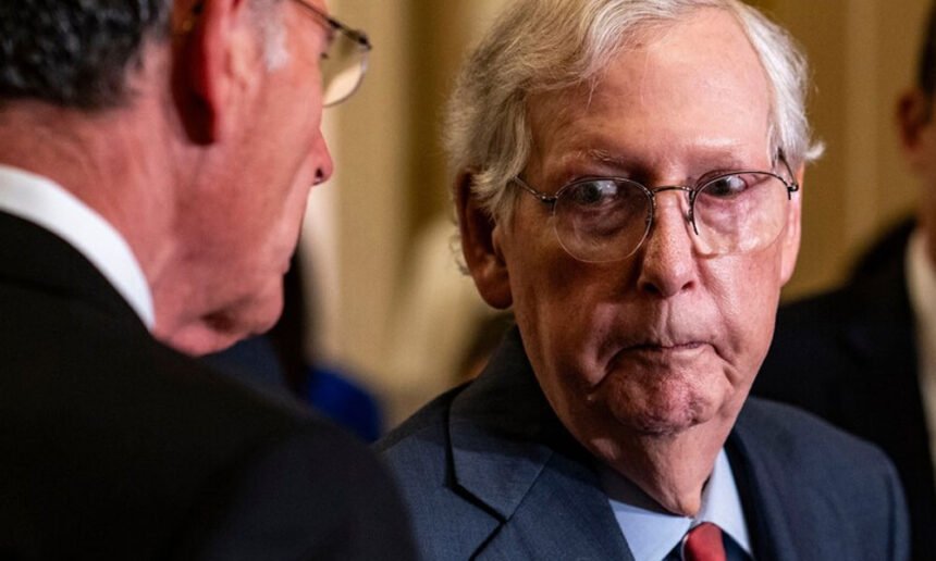 Mitch McConnell Falls During Senate Republican Lunch, Injures Face and Wrist