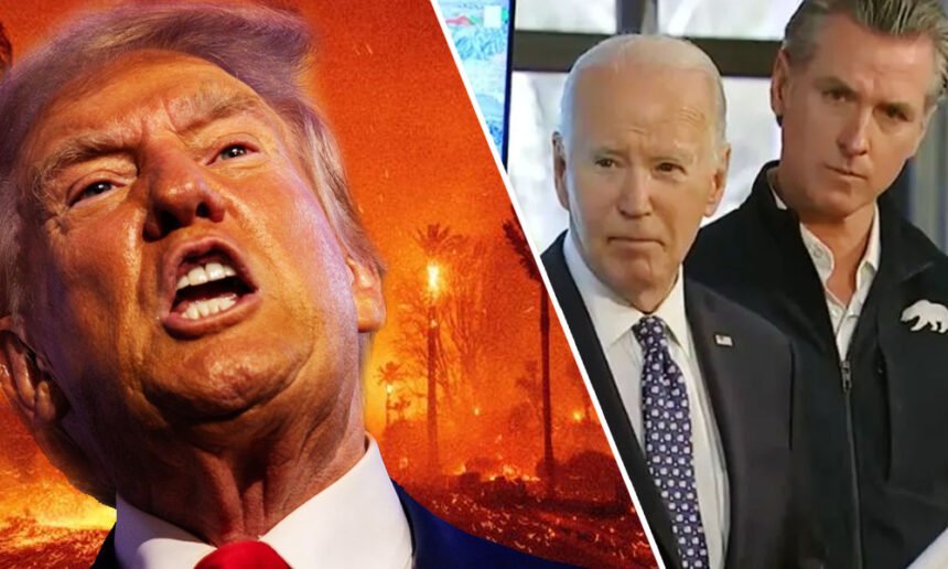 As Biden and Newsom Aid Californians, Trump Exploits Wildfires for Political Attacks