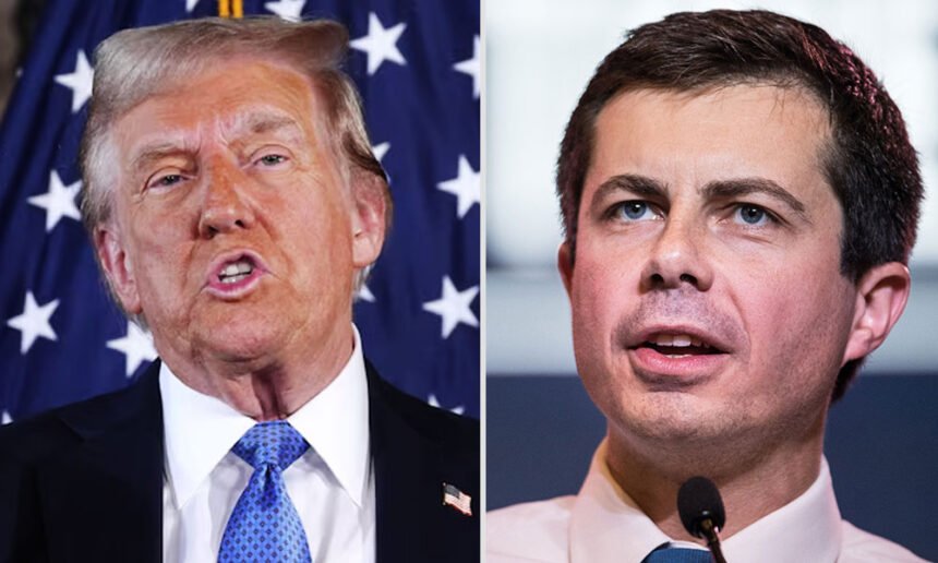 Pete Buttigieg Fires Back at Trump After 'Despicable' Plane Crash Press Conference Rant