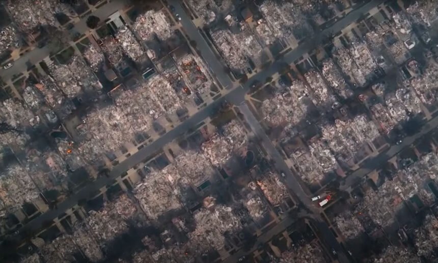 Heartbreaking Drone Footage Shows Scale of LA Fire Damage