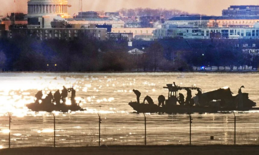 No Survivors in Potomac Midair Collision Between Army Helicopter and American Airlines Jet