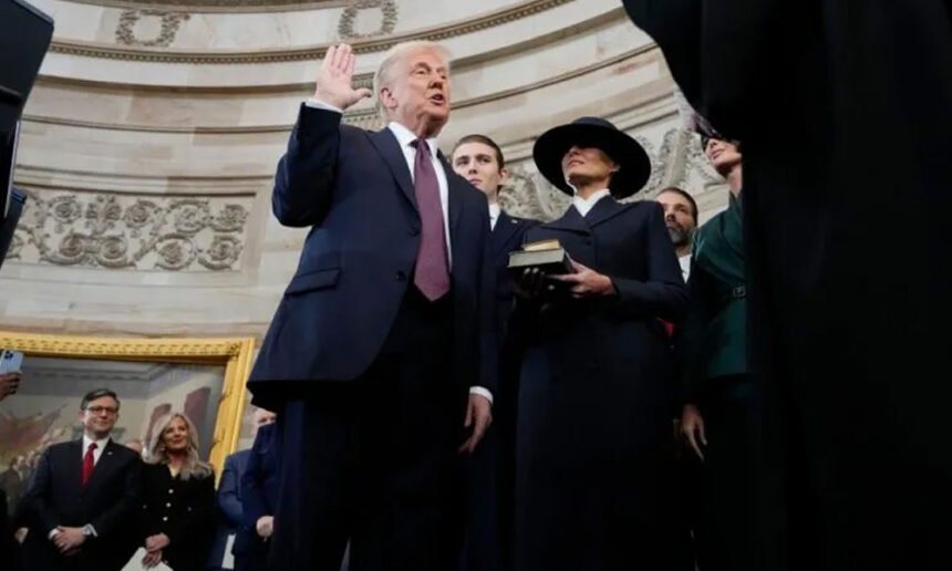 Trump Didn’t Put His Hand on the Bible During His Oath of Office