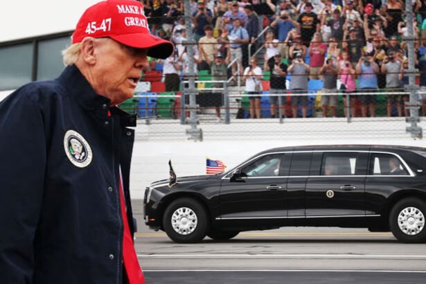 Trump Takes ‘The Beast’ for a Spin at Daytona 500 in Expensive Taxpayer-Funded Stunt While Musk Fires Federal Workers