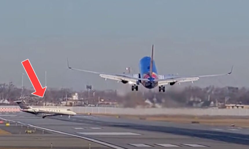 Southwest Jet Nearly Collides with Private Plane on Runway While Landing at Chicago Midway