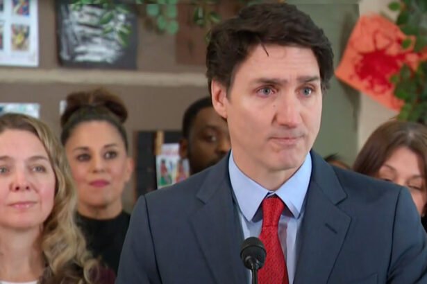 Justin Trudeau Tears Up While Pledging to Stand by Canadians Amid Trade War