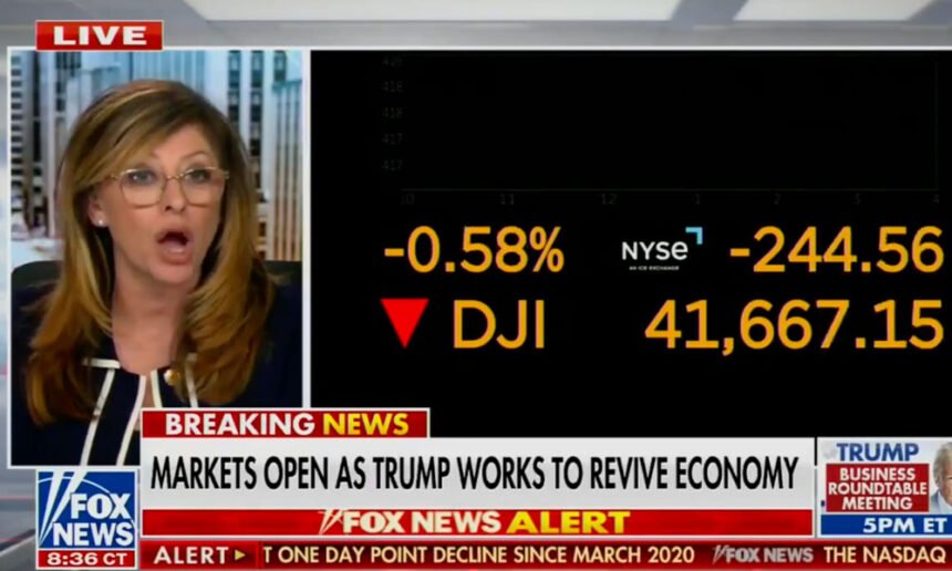 Fox Host Maria Bartiromo Ridiculed After Her Trump Spin is Instantly Undone By Fox News Ticker