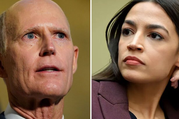 Rick Scott Flamed For Demanding AOC be 'Prosecuted to The Full Extent of the Law' For Teaching Migrants Their Civil Rights