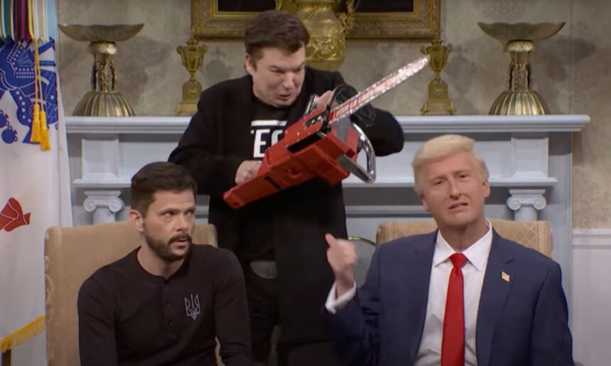 SNL Mocks Trump-Zelensky Meeting, Ridicules Elon Musk and JD Vance in Savage Cold Open
