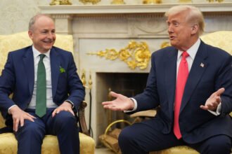 Trump Again Teases Idea of Running for a Third Term at Event with Irish Prime