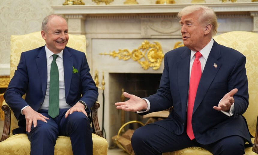 Trump Again Teases Idea of Running for a Third Term at Event with Irish Prime