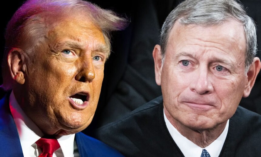 Trump Demands Chief Justice Roberts Fix 'Unlawful' Rulings by 'Radical Left Judges' Blocking His Orders