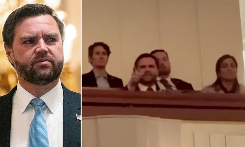 Crowd Turns Against JD Vance With Loud Boos As He Takes His Seat At The ...