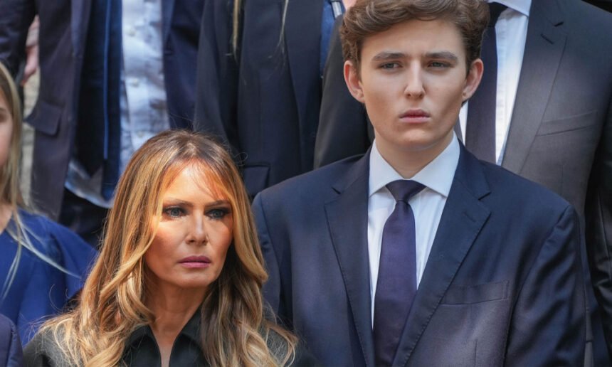 Melania Denies Barron Was Rejected by Harvard Amid Trump’s Feud with School