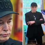 Watch: Elon Musk Shows Up at White House with Black Eye