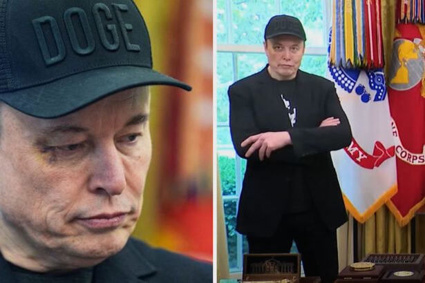 Watch: Elon Musk Shows Up at White House with Black Eye