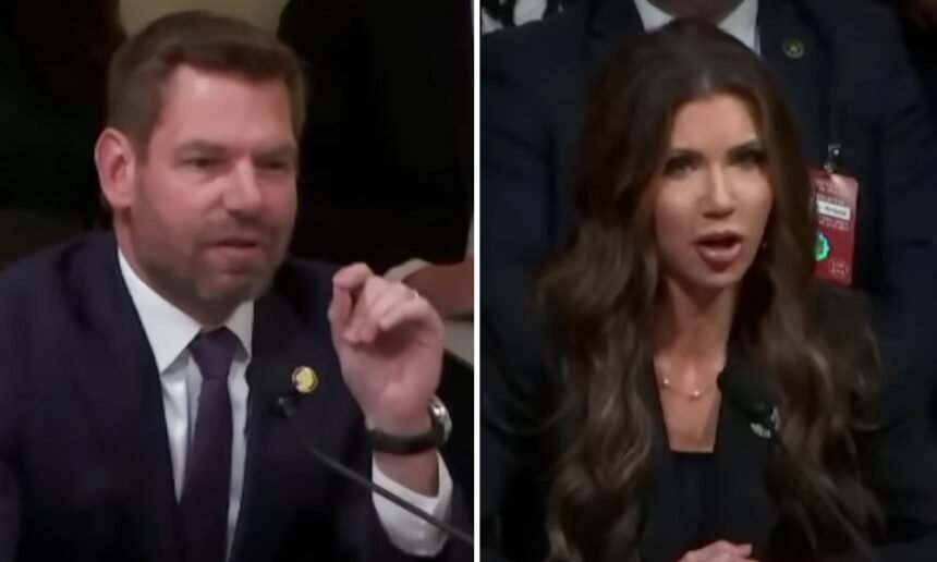 'I Have a Bullsh*t Detector': Eric Swalwell Torches Kristi Noem Over Doctored MS-13 Photo