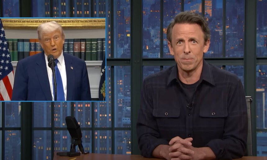 ‘My Fat Friend Took the Shot’: Seth Meyers Stunned by Trump’s Drug Rant — ‘What the Hell Is Going On?’