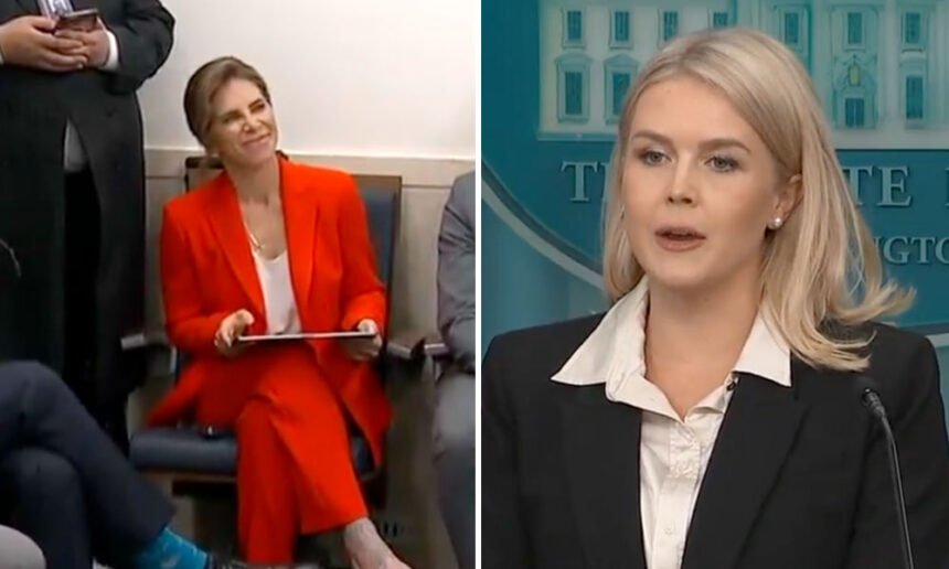 'This Timeline Is Broken’: Internet Loses It After Trump’s Press Sec. Taps ‘Biggest Loser’ Star for First Question at News Briefing