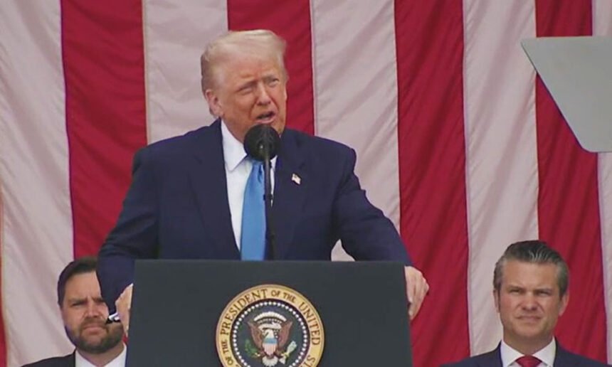 Trump Attacks Biden, Claims Divine Re-Election in Memorial Day Speech: ‘Look What I Have’, 'God Did That'