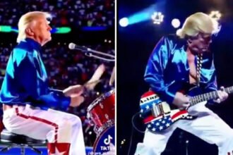 Trump Posts Video of Himself as Rock Star Playing Every Instrument in Bizarre AI Fantasy