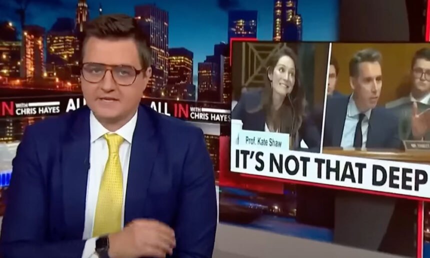 MSNBC's Chris Hayes Highlights Moment His Wife Torches Josh Hawley in Tense Legal Smackdown