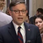 Mike Johnson Heckled After Falsely Claiming Sen. Padilla ‘Charged’ Kristi Noem and Demanding Censure