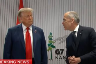 Watch: Mark Carney Cuts Off Trump’s Rant on ‘Blue Cities’ in Awkward G7 Moment