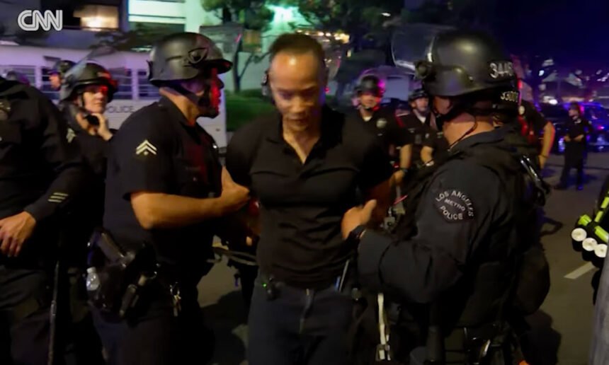 ‘I Am Being Detained’: CNN Reporter Escorted Away by Police During Live Broadcast in LA