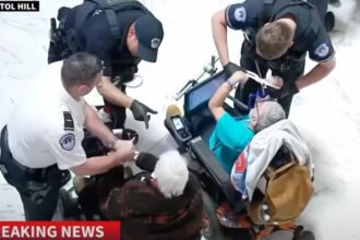 Outrage Erupts After Cops Zip-Tie Elderly Anti-Trump Protesters in Wheelchairs