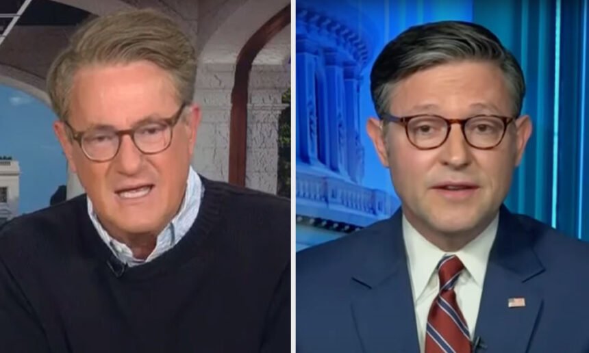 ‘He’s Lying’: Scarborough Unloads on Mike Johnson Over Economy-Wrecking Bill