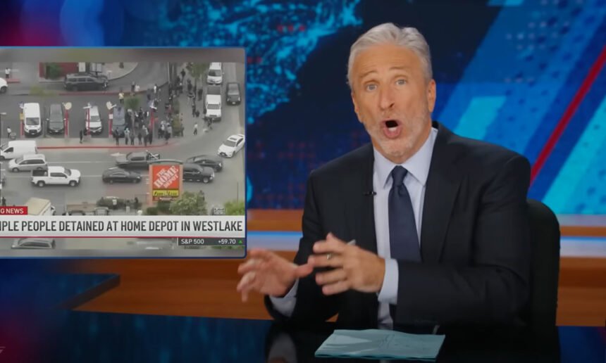 ‘Why Now?’: Jon Stewart Says Trump Sparked LA ICE Chaos to Distract From Epstein Bombshell