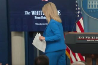 Trump’s Press Sec. Abruptly Ends Press Briefing, Leaves Room Amid Tough Free Speech Questions