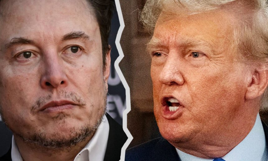 Frantic Trump Responds to ‘Train Wreck’ Elon For Going 'Off the Rails' as Feud Boils Over