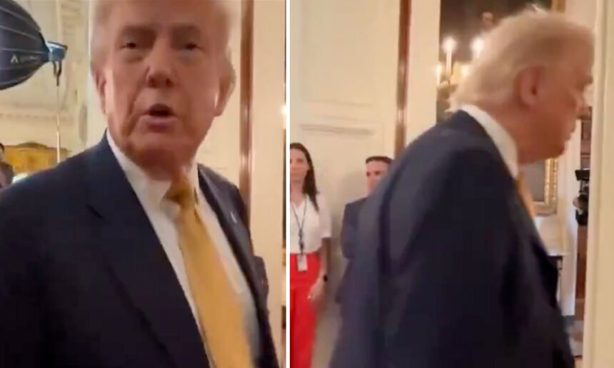 Watch: Trump Walks Out When Asked About Epstein Special Counsel — 'I Have Nothing to Do With It'