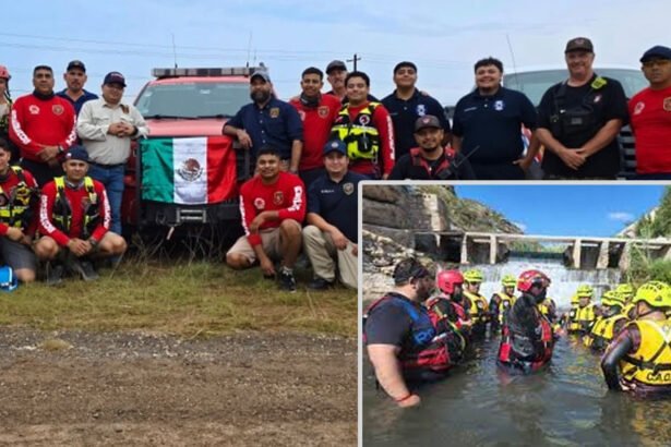 Mexican Firefighters Join Search for Flood Victims in Texas Hill Country