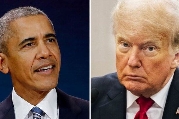Trump Orders Obama’s White House Portrait Hidden from Public View Below Staircase
