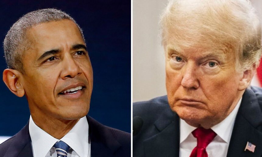 Trump Orders Obama’s White House Portrait Hidden from Public View Below Staircase