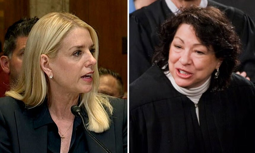 Justice Sonia Sotomayor Dunks on Pam Bondi’s First Amendment Take: ‘That Law School Failed’