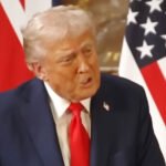 Watch: Trump Insults Jimmy Kimmel When Confronted on Free Speech by UK Reporter