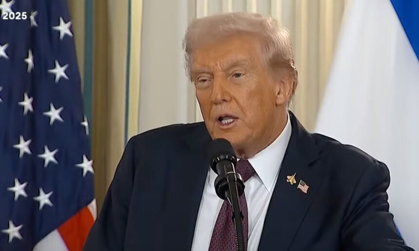 Watch: Trump Walks Out on Reporters at Gaza Deal Briefing — ‘Not Really Appropriate to Take Questions’