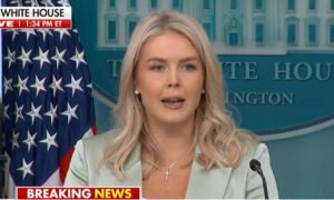 Leavitt Claims ‘Many Forensic Analyses’ Prove Forgery in Trump’s Epstein Letter