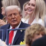 Internet Erupts After Trump Spotted Clamping Blue Pill Between His Teeth at US Open
